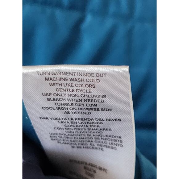 Calvin Klein Jeans Boys Teal Puffer Vest Size 5 Zip Pockets Logo - Picture 4 of 5